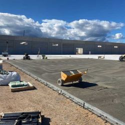 Replanteo de solera de hormigón