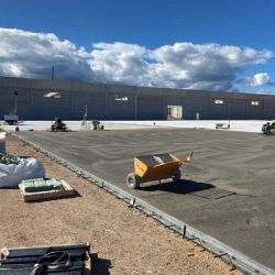 Replanteo de solera de hormigón