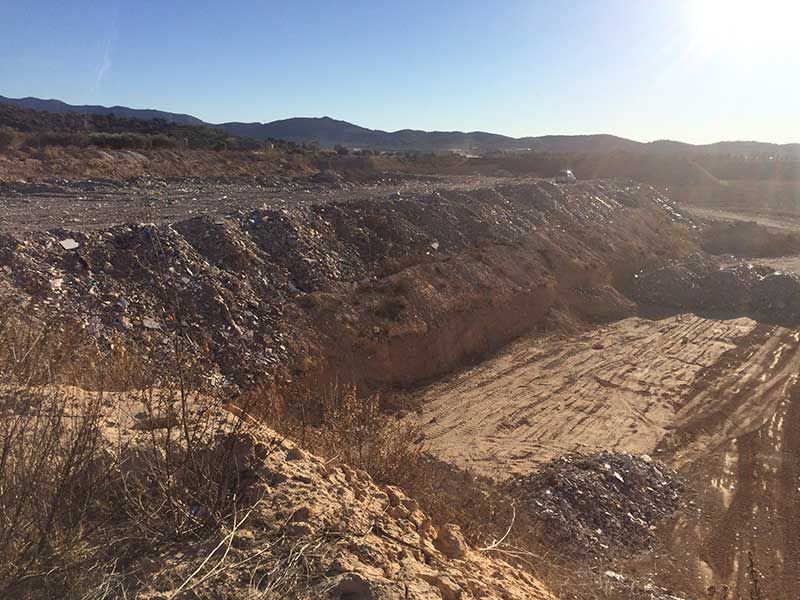 Vertedero de residuos inertes