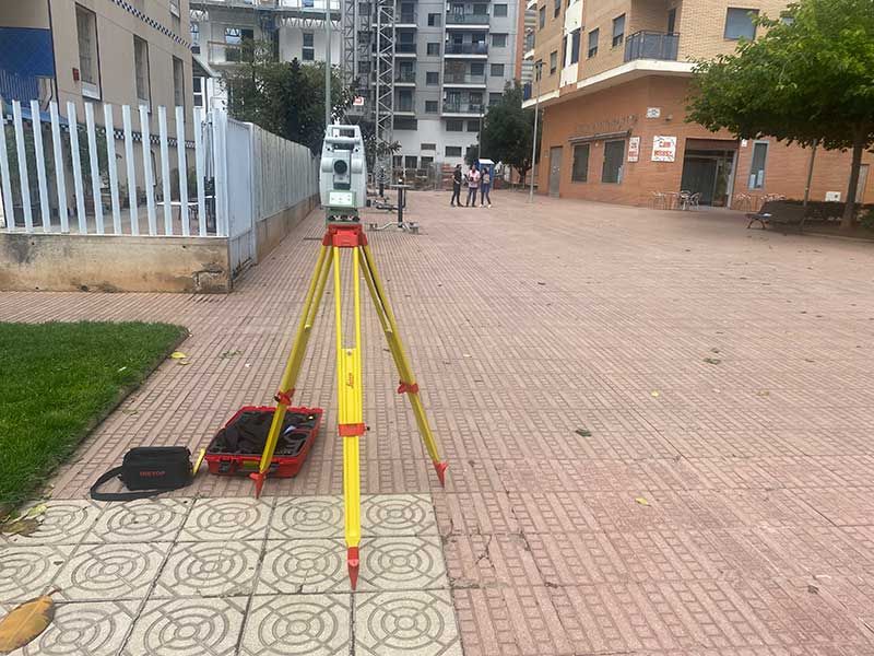 Levantamiento de estación robotizada