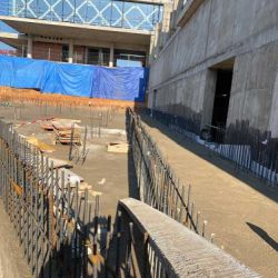 Replanteo de muros de obra