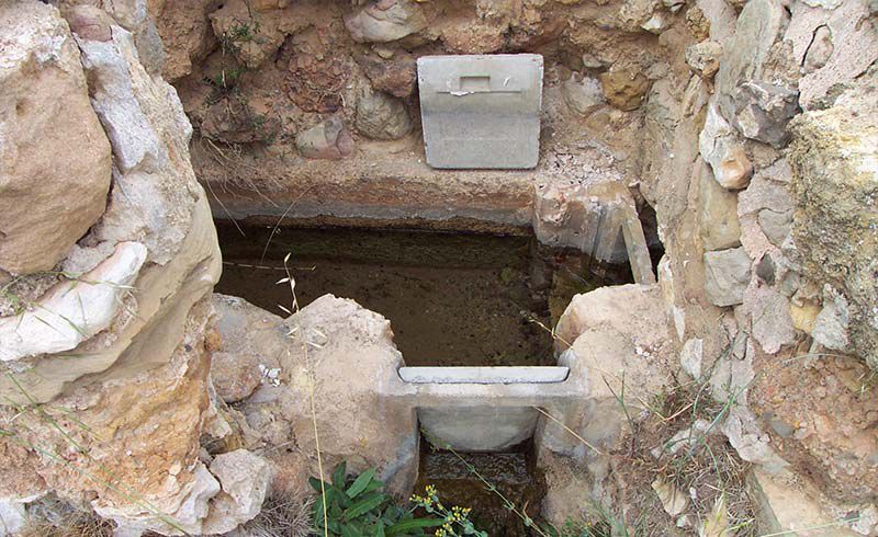 Canalización de agua para riego